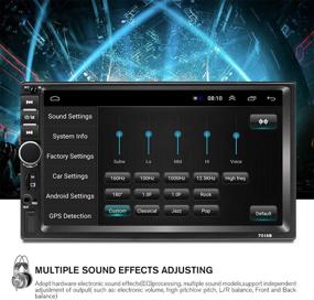 img 2 attached to 🚗 CAMECHO 7-дюймовое Android Автомагнитола [2 ГБ+32 ГБ]: Сенсорный экран Bluetooth, FM/WiFi/USB/SD, Зеркальная ссылка для iOS и Android + Комплект со встроенной задней камерой.