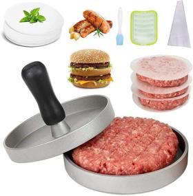img 4 attached to ISophiNet Hamburger Aluminum Non Stick Sausage