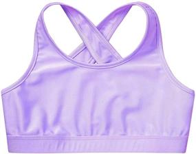 img 2 attached to Hansber Metallic Sleeveless Sports Performance Girls' Clothing in Active