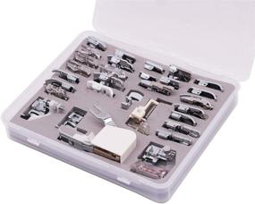 img 2 attached to 🧵 30 PCS Professional Domestic Sewing Machine Presser Feet Set for Brother, Babylock, Singer, Janome, Elna, Toyota, New Home, Simplicity, Kenmore, White, and Low Shank Sewing Machines by Stormshopping