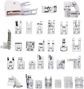 img 3 attached to 🧵 30 PCS Professional Domestic Sewing Machine Presser Feet Set for Brother, Babylock, Singer, Janome, Elna, Toyota, New Home, Simplicity, Kenmore, White, and Low Shank Sewing Machines by Stormshopping