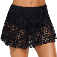 ecupper womens crochet skirted tankini logo