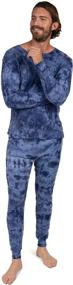 img 2 attached to Leveret Pajamas Piece Cotton Tiedye Men's Clothing