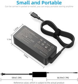 img 1 attached to 💻 High-Quality USB C Charger for Lenovo Chromebook C330 S330 300e & Acer Chromebook Spin Series - Fast Charging Laptop Adapter Power with Cord