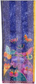 img 1 attached to 🐱 Laurel Burch Scarves featuring Cats and Butterflies