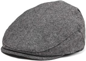 img 4 attached to 🧢 JANGOUL Kids Wool Tweed Flat Cap Herringbone - Stylish Boy Girl Newsboy Caps for Infants, Toddlers, Children and Youths - Trendy Beret Hat Ivy Gatsby Cap