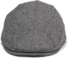 img 3 attached to 🧢 JANGOUL Kids Wool Tweed Flat Cap Herringbone - Stylish Boy Girl Newsboy Caps for Infants, Toddlers, Children and Youths - Trendy Beret Hat Ivy Gatsby Cap