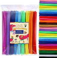 🧵 caydo 360 трубчатые чистящие элементы - 40 цветных стеблей шениль для искусства и ремесел, детские материалы для ремесел (6мм x 12 дюймов) логотип