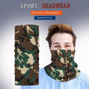 img 2 attached to 🧣 Multipurpose Neck Gaiter: Face Bandana, Magic Scarf, Headband & More for Men and Women