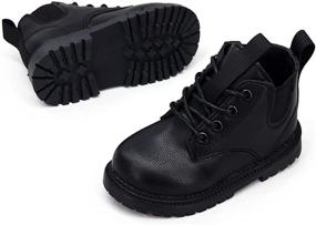 img 1 attached to FAK Toddler Waterproof Leather Anti Slip Boys' Shoes