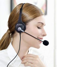 img 3 attached to 🎧 Callez 2.5mm Cordless Phone Headset Dual with Noise Canceling Mic - Compatible with DECT Phones Panasonic KX-TGE433B KX-TS880, AT&amp;T ML17929, Vtech, RCA, Cisco, Uniden, Ideal for Call Center, Home Office (C402D3)