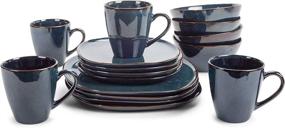 img 1 attached to 🍽️ Glamorous Elanze Designs Glossy Ceramic Dinnerware: A Perfect Blend of Elegance and Functionality