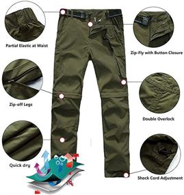 img 2 attached to 👖 Active Boys' Clothing: Waterproof Outdoor Convertible Trousers for Climbing