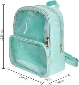 img 3 attached to Patty Both Clear Backpack Transparent Ita Bag For Anime Lolita Bag DIY Cosplay (Ita Bag Backpacks