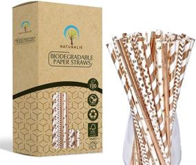 img 4 attached to Naturalik 100 Pack Biodegradable Celebrations Decorations