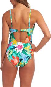 img 1 attached to 👙 La Blanca V-Neck One Piece Swimsuit for Women