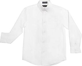 img 3 attached to 👕 Nautica Boys' Solid Long-Sleeve Button-Down Shirt - Classic Style and Quality