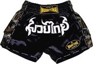 retro muaythai shorts large green logo