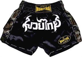 img 1 attached to Retro Muaythai Shorts Large Green