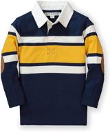 stylish and durable: hope henry sleeve rugby shirt for boys' tops, tees & shirts logo