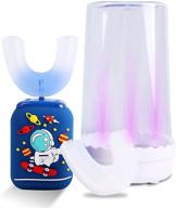 🦷 autobrush toothbrush for kids with 2 brush heads | ipx7 waterproof u-shaped toothbrush for kids | 360 ultrasonic electric toothbrush with 5 modes logo