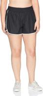 🏃 just my size women's plus size active woven run short: comfortable and stylish for curvy women logo