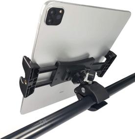 img 2 attached to Крепление для планшета Atoptek iPad Mount Tablet Holder Stand Clamp для спортивного оборудования - идеально подходит для iPad Pro, Air, Mini и Galaxy Tab - совместимо с планшетными телефонами от 3,5 до 13,5 дюйма.