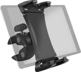 img 4 attached to Крепление для планшета Atoptek iPad Mount Tablet Holder Stand Clamp для спортивного оборудования - идеально подходит для iPad Pro, Air, Mini и Galaxy Tab - совместимо с планшетными телефонами от 3,5 до 13,5 дюйма.