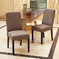 🪑 christopher knight home corbin dining chairs: elegant 2-piece set in timeless taupe logo