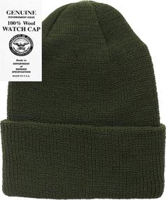 img 1 attached to 🧢 Wool GI Watch Cap - Top-Quality Military Winter Hat, Made in the USA with Exceptional Warmth