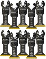 🔪 iboat340-10 imperial blades one fit 1-3/4" multi-material storm titanium metal/wood blade - 10pc logo