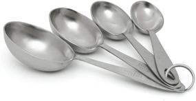 img 4 attached to 🥄 Silver 9-Inch Lindy's Set of 4 Stainless Steel Scoops Measuring Spoons