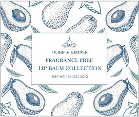 img 3 attached to PURE + SIMPLE Vegan Lip Balm: Fragrance Free Lip Balm Collection 👄 for Dry, Cracked or Chapped Lips – Cruelty Free Chapstick, Moisturizing 5 Tube Set