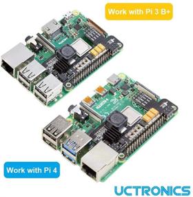 img 3 attached to 💡 UCTRONICS Raspberry Pi 4 PoE HAT: Расширительная плата Power Over Ethernet для Raspberry Pi 4 B и 3 B+