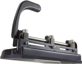 img 3 attached to Adjustable Heavy Duty Officemate 2-3 Hole Punch with Lever Handle, 32-Sheet Capacity, Black (90078)