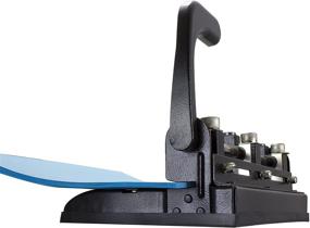img 2 attached to Adjustable Heavy Duty Officemate 2-3 Hole Punch with Lever Handle, 32-Sheet Capacity, Black (90078)