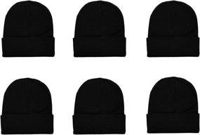 img 2 attached to 🧢 Gelante Unisex Knitted Winter Beanie Hat Set of 6 Pieces