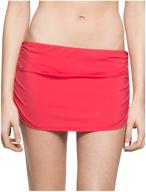 calvin klein side tie swimsuit skirtini logo