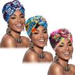 satinior pieces african pre tied headwrap sports & fitness logo