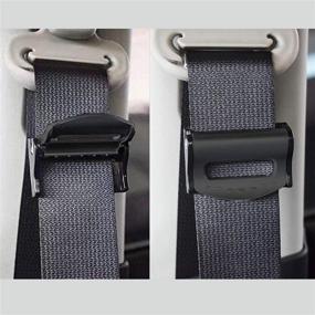 img 3 attached to 🚗 KEQKEV Car Seatbelt Adjuster and Belt Clip - Shoulder Neck Strap Positioner Set (2 Pack)