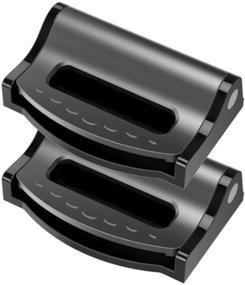 img 4 attached to 🚗 KEQKEV Car Seatbelt Adjuster and Belt Clip - Shoulder Neck Strap Positioner Set (2 Pack)