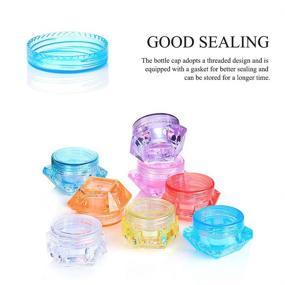 img 3 attached to 💎 Plastic Diamond Cosmetic Containers by FULANDL