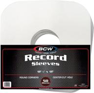 📀 (100) внутренних белых бумажных конвертов для виниловых пластинок bcw brand диаметром 12 дюймов логотип