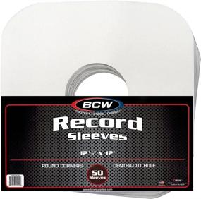 img 1 attached to 📀 (100) внутренних белых бумажных конвертов для виниловых пластинок BCW Brand диаметром 12 дюймов