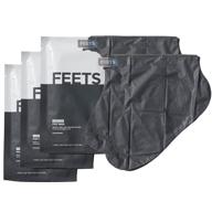 🦶 feets hydrating foot mask 3-pack with tea tree and peppermint: deep moisturization and cooling relief for men and women, softens calluses, nourishes heels logo