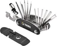 trkimal 18-in-1 bike repair tool kit - slotted & phillips screwdrivers, hex key wrench, universal chain breaker, spoke wrench, bicycle tire pry bars, and more logo