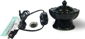 img 3 attached to Lotus Black Electric Incense Burner Heater - Type 110V, 18W, Temperature Range: 80-220°C