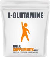 усилите восстановление после тренировок с l-glutamine - bcaa порошком от bulksupplements.com (250 г - 8.8 унции) логотип