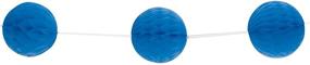 img 2 attached to 🔵 Unique Industries Honeycomb Ball Garland - Royal Blue, 7 Feet: Perfect Party Supplies (63377)