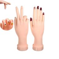 🖐️ kchex acrylic nails practice hand - 2pack nail art training hand | flexible and movable fake hand for nails practice | manicure practice tool | nail hand mannequin | bendable and flexible mannequin hand logo